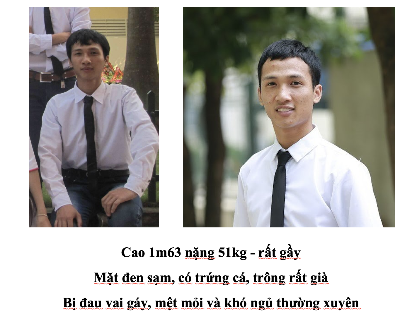 Sức khoẻ trước đây